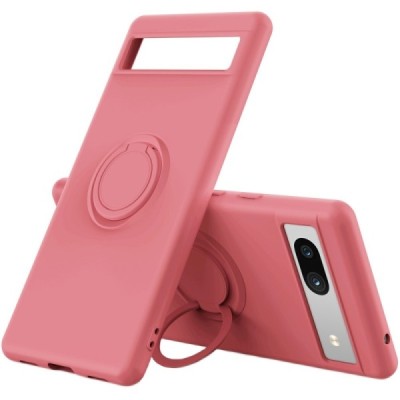 Google Pixel 7A „Ring“ Kickstand (TPU) raudonas dėklas - nugarėlė | Priedai.lt