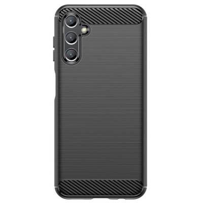 Samsung Galaxy A14 5G (SM-A146B, SM-A145F) „Carbon“ kieto silikono TPU juodas dėklas - nugarėlė | Priedai.lt