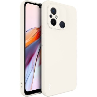 Xiaomi Redmi 12C „Imak“ kieto silikono TPU smėlio spalvos dėklas - nugarėlė | Priedai.lt