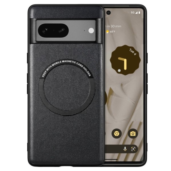 „Leather“ Magnetic dėklas - juodas (Pixel 7A)