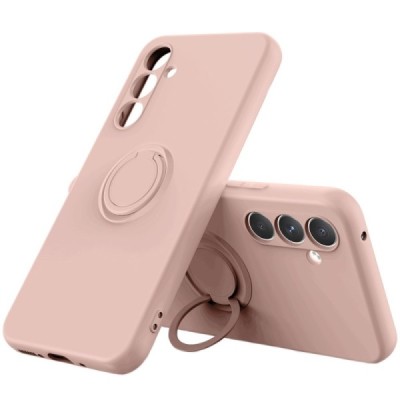 Samsung Galaxy A54 (SM-A546B) „Ring“ Kickstand (TPU) rožinis dėklas - nugarėlė | Priedai.lt