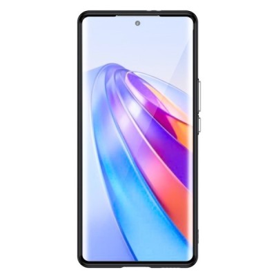 Huawei Honor Magic 5 Lite (Honor X9a) Fashion skaidrus juodos spalvos apvadais kieto silikono (TPU) dėklas | Priedai.lt