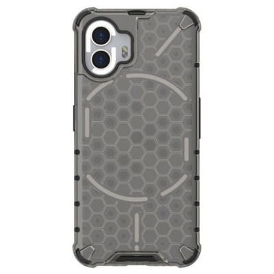 Honeycomb sustiprintos apsaugos Nothing Phone 2 pilkas kieto silikono (TPU) ir plastiko dėklas | Priedai.lt