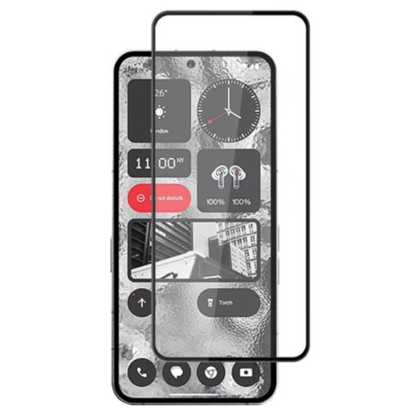 „Mocolo“ 2.5D Tempered Glass apsauginis ekrano stiklas 0.26 mm - juodas (Nothing Phone 2)