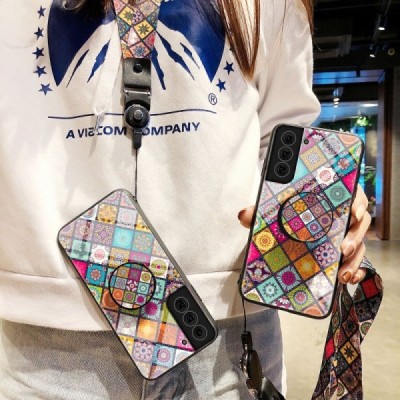 Samsung Galaxy S21 FE (Fan Edition) 5G „Pattern“ kieto silikono TPU spalvotas dėklas - nugarėlė | Priedai.lt