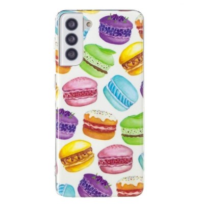 Samsung Galaxy S21 FE (Fan Edition) 5G „Glow“ Macaroon kieto silikono TPU spalvotas dėklas - nugarėlė | Priedai.lt