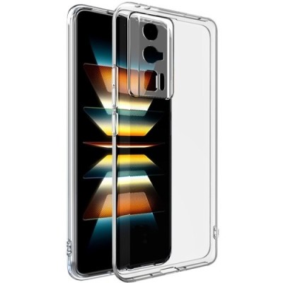 Xiaomi Poco F5 Pro kieto silikono TPU skaidrus dėklas - nugarėlė | Priedai.lt