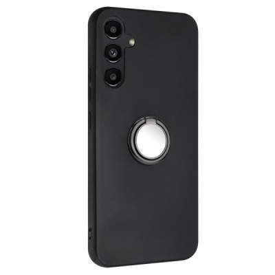 Samsung Galaxy A14 5G (SM-A146B, SM-A145F) „Kickstand“ kieto silikono TPU juodas dėklas - nugarėlė | Priedai.lt