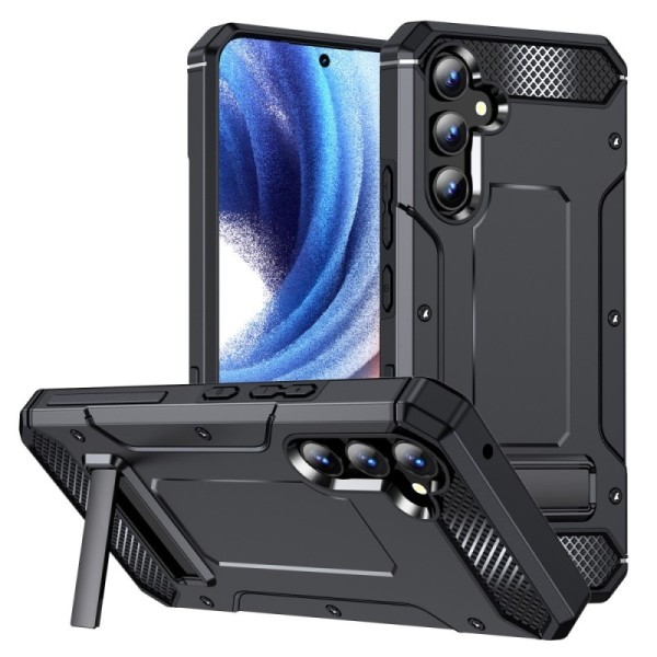 „Kickstand“ sustiprintos apsaugos dėklas - juodas (Galaxy A14 5G / A14 4G)