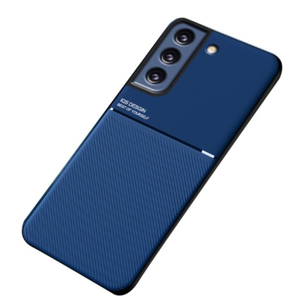 „Lines“ Magnetic kieto silikono (TPU) dėklas - mėlynas (Galaxy S21 FE 5G)