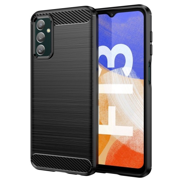 „Carbon“ kieto silikono (TPU) dėklas - juodas (Galaxy M23 / F23 / F13)