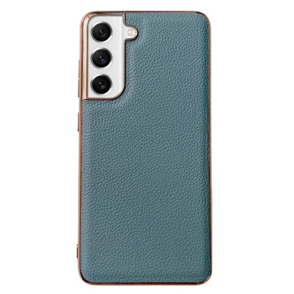 „Litchi“ Leather dėklas - šviesiai mėlynas (Galaxy S21 FE 5G)