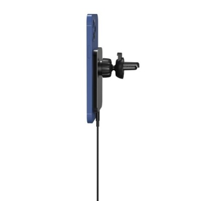 „X16“ Magnetic juodas automobilinis telefono laikiklis / kroviklis (15W) | Priedai.lt