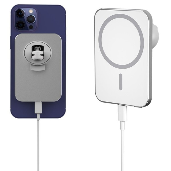 „X16“ Magnetic automobilinis telefono laikiklis / kroviklis (15W) - baltas