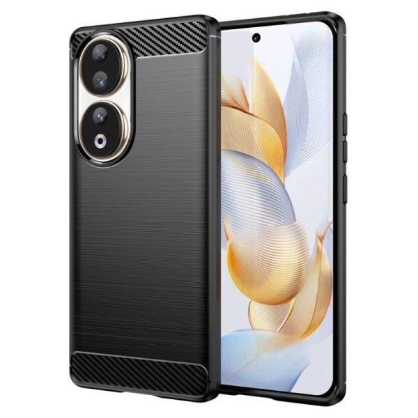 „Carbon“ kieto silikono (TPU) dėklas - juodas (Honor 90)