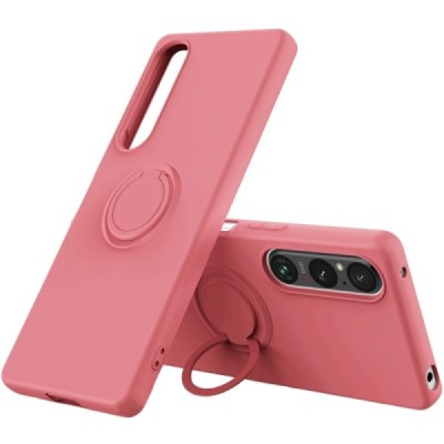 Sony Xperia 1 V „Ring“ Kickstand (TPU) raudonas dėklas - nugarėlė | Priedai.lt