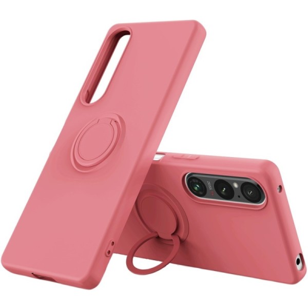„Ring“ Kickstand (TPU) dėklas - raudonas (Xperia 1 V)