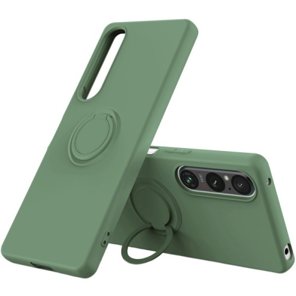 „Ring“ Kickstand (TPU) dėklas - žalias (Xperia 1 V)