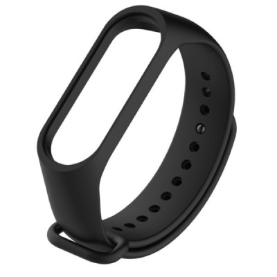 Išmaniojo laikrodžio Xiaomi Mi Band 4 kieto silikono (TPU) juoda apyrankė | Priedai.lt