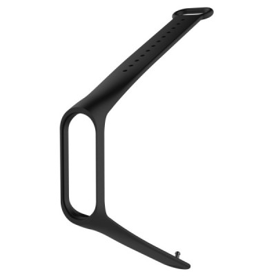 Išmaniojo laikrodžio Xiaomi Mi Band 4 kieto silikono (TPU) juoda apyrankė | Priedai.lt