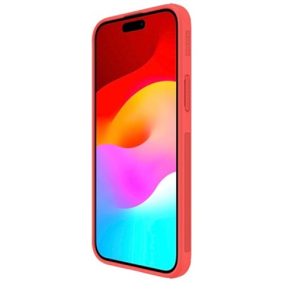 Apple iPhone 15 Plus „Nillkin“ Frosted Shield Pro raudonas dėklas - nugarėlė | Priedai.lt