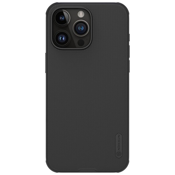 „Nillkin“ Frosted Shield Pro dėklas - juodas (iPhone 15 Pro)