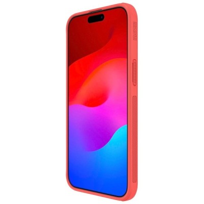 Apple iPhone 15 Pro „Nillkin“ Frosted Shield Pro raudonas dėklas - nugarėlė | Priedai.lt