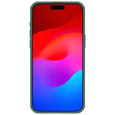 Apple iPhone 15 Pro Max „Nillkin“ Frosted Shield Pro žalias dėklas - nugarėlė | Priedai.lt