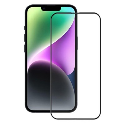 Apple iPhone 15 „Mocolo“ 3D 9H Tempered Glass sustiprintos apsaugos juodas pilnai dengiantis apsauginis ekrano stiklas 0,26 mm |