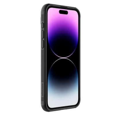 Apple iPhone 15 Pro Max „Nillkin“ CamShield Pro juodas dėklas, nugarėlė su kameros apsauga | Priedai.lt