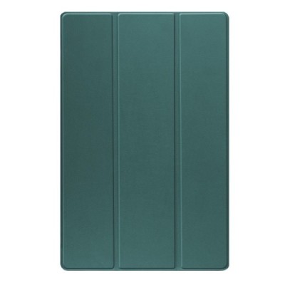 Samsung Galaxy Tab S10 Ultra, S9 Ultra, S8 Ultra atverčiamas žalias odinis dėklas - knygutė | Priedai.lt