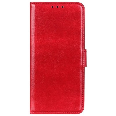 Xiaomi Redmi 12 4G raudonas odinis atverčiamas dėklas - knygutė | Priedai.lt