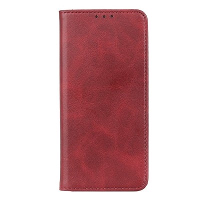 Xiaomi Redmi 12 4G „Split“ raudonas odinis atverčiamas dėklas - knygutė | Priedai.lt