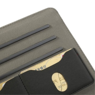 Apple iPad Mini 1 / 2 / 3 atverčiamas, sukiojamas 360 laipsnių, juodas medžiaginis dėklas - stovas / Priedai.lt
