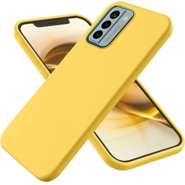 „Shell“ kieto silikono (TPU) dėklas - geltonas (Nokia G22)