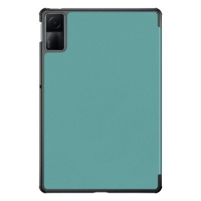 Xiaomi Redmi Pad SE 11" atverčiamas žalias odinis dėklas (sulankstomas) | Priedai.lt