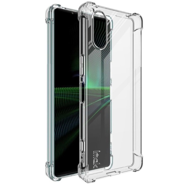 „Imak“ sustiprintos apsaugos kieto silikono (TPU) dėklas - skaidrus (Xperia 5 V)