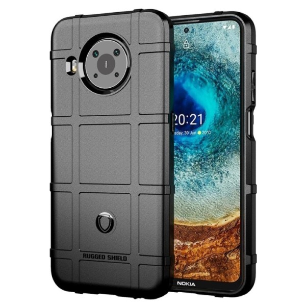 „Rugged“ sustiprintos apsaugos dėklas - juodas (Nokia X20 / X10)