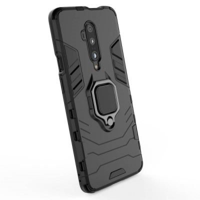 Sustiprintos apsaugos „Kickstand“ OnePlus 7 Pro juodas kieto silikono (TPU) ir plastiko dėklas | Priedai.lt