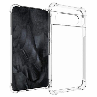 Sustiprintos apsaugos Google Pixel 8 Pro skaidrus kieto silikono (TPU) dėklas | Priedai.lt