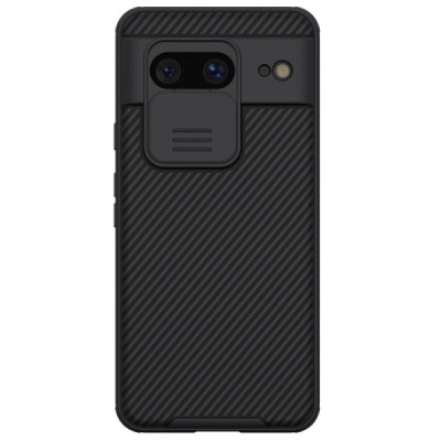 Google Pixel 8 „Nillkin“ CamShield juodas dėklas, nugarėlė su kameros apsauga | Priedai.lt