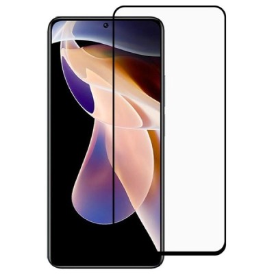 Xiaomi Redmi Note 11 4G (Redmi Note 11s 4G) „Guardian“ 9H Tempered Glass sustiprintos apsaugos juodas pilnai dengiantis apsaugin