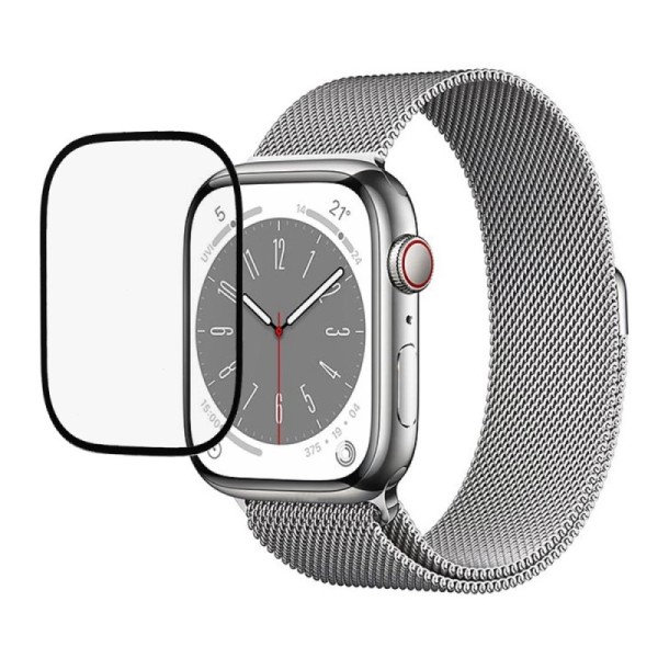 „Premium“ Tempered Glass apsauginis ekrano stiklas 0.3 mm - juodas (Watch SE 2023 / SE / 6 / 5 / 4)