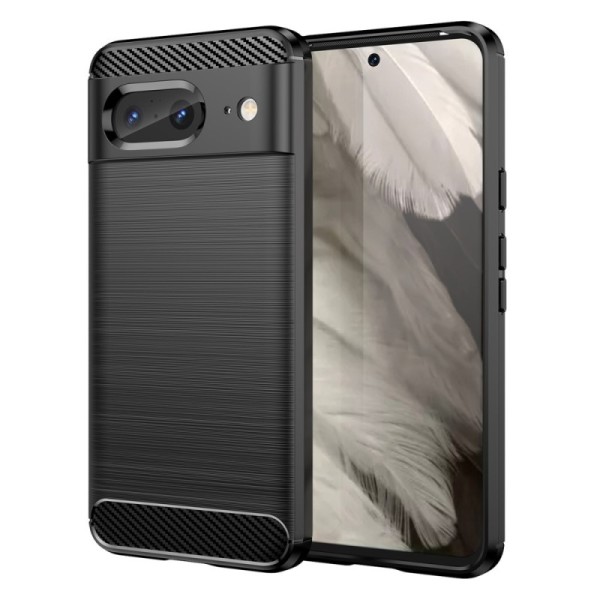 „Carbon“ kieto silikono (TPU) dėklas - juodas (Pixel 8)