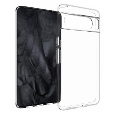 Google Pixel 8 Pro kieto silikono TPU skaidrus dėklas - nugarėlė | Priedai.lt