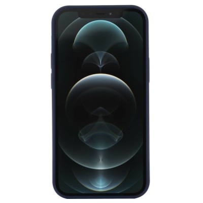 Apple iPhone 12 ir Apple iPhone 12 Pro Shell MagSafe kieto silikono TPU mėlynas dėklas - nugarėlė | Priedai.lt