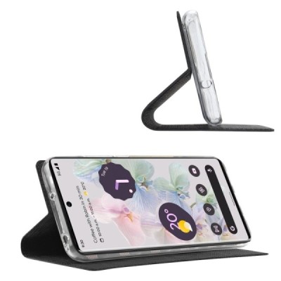 Google Pixel 8 „Vili“ atverčiamas juodas dėklas | Priedai.lt