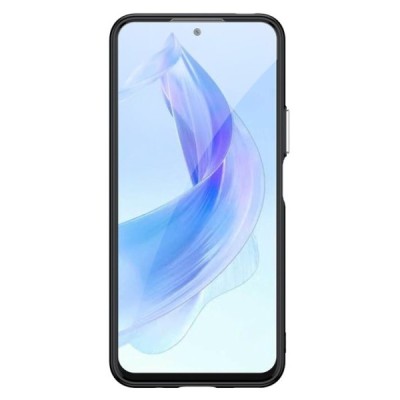 Huawei Honor 90 Lite (X50i) Fashion skaidrus juodos spalvos apvadais kieto silikono (TPU) dėklas | Priedai.lt
