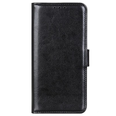 Samsung Galaxy S23 FE (Fan Edition) atverčiamas juodas odinis dėklas - piniginė | Priedai.lt