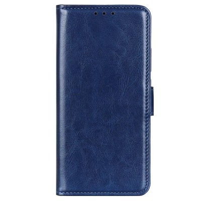 Samsung Galaxy S23 FE (Fan Edition) atverčiamas mėlynas odinis dėklas, knygutė - piniginė | Priedai.lt